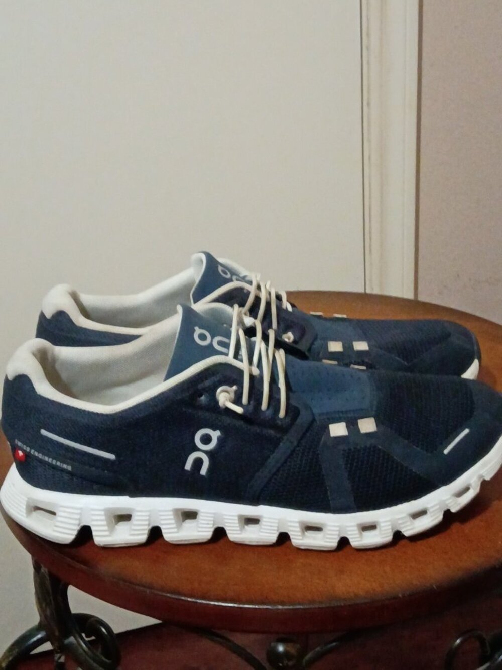 On Cloud 5 Men Size 7 Midnight Blue White Athletic Running Shoes 59.98916